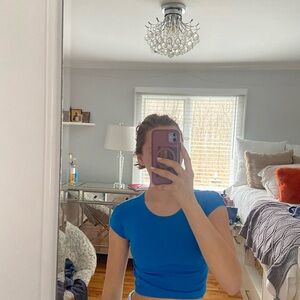 Blue Women's Crop Top